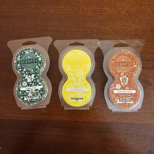 Scentsy Pods Mighty Pine Lucky Star Fruit Maple Rum Cake 3 Pack Scented